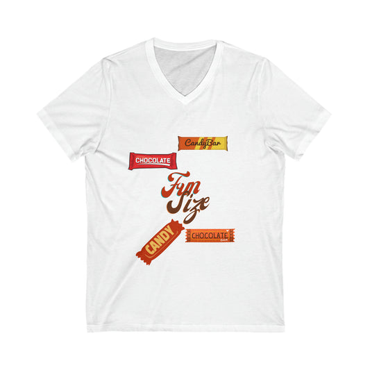 Fun Size Unisex Jersey Short Sleeve V-Neck Tee